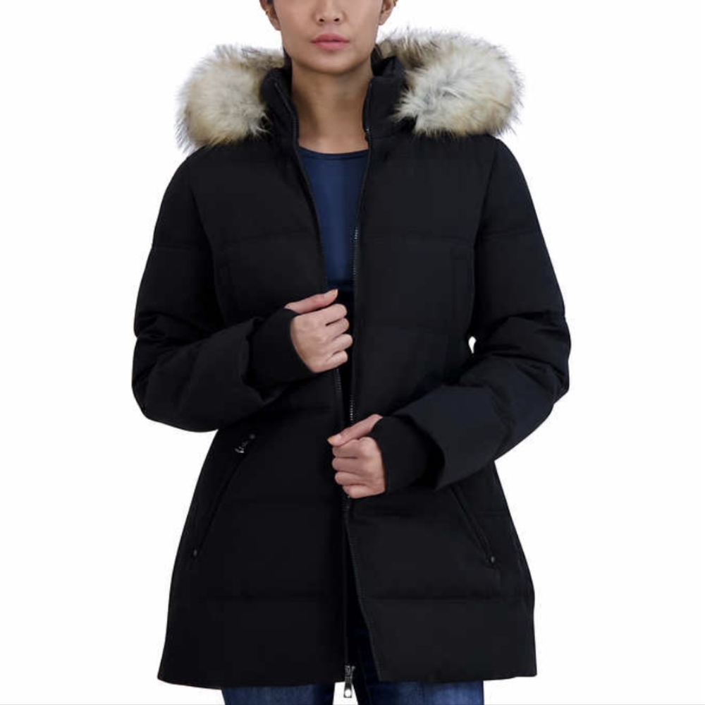 Nautica Ladies' Heavy Puffer Jacket with Fur